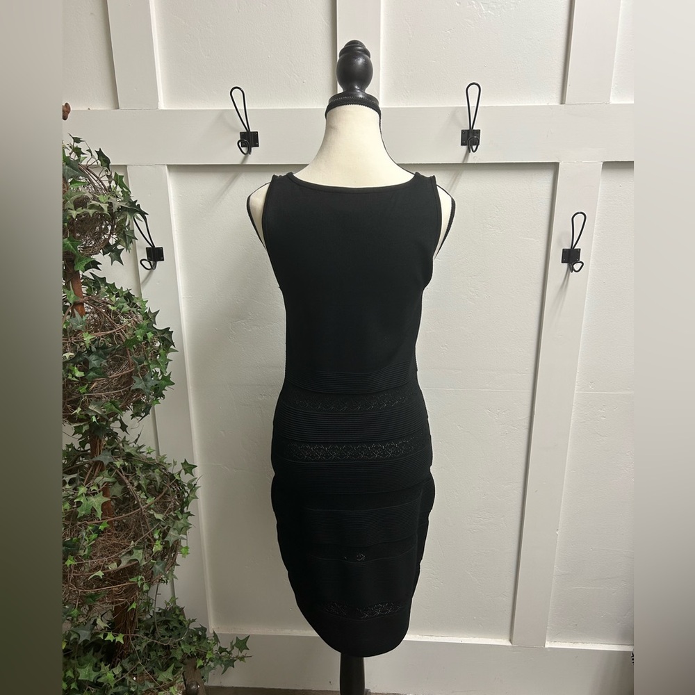 Carmen Womens Sleeveless Marc Valvo Black Dress Size Medium - Picture 4 of 8